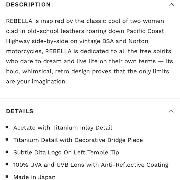 DITA Rebella Eyeglasses Navy Blue Gold Cateye - Picture 11 of 12